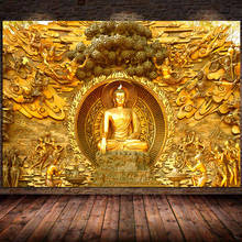 Buddhism Canvas Painting Posters Prints Religion Decoration Lord Buddha Wall Art Pictures for Living Room Cuadros Decor Unframed 2024 - buy cheap