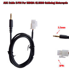 New 3.5MM Smartphone AUX Cable 3-PIN For HONDA GL1800 Goldwing Motorcycle 2024 - buy cheap