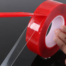 CHIZIYO 3 4cm*3m Red Acrylic Adhesive Double Side Clear Tape Strong Sticky Car Styling 2024 - buy cheap