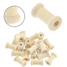 20Pcs 27*16MM Vintage Style Wooden Bobbins Spools Reels Organizer For Sewing Ribbons Twine Wood Crafts Tools Thread Wire 2024 - buy cheap