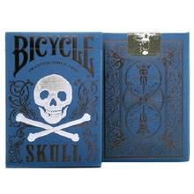 Baraja de cartas de lujo con diseño de calavera para jugar en bicicleta, cartas de magia con temática de Halloween, póker, USPCC, trucos de magia, accesorios para mago 2024 - compra barato