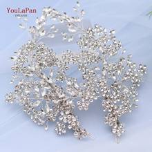 TOPQUEEN HP253 Luxury crystal wedding hair jewelry bridal accessories wedding hair vine clip wedding tiara Bridal headband 2024 - buy cheap