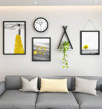 Home Art Decor Photo Picture Frame Set Beauty Women Photo Wall Shelf Clock Combination Hanging Painting Wooden Picture Frames 2024 - buy cheap