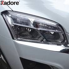 For Chevrolet Trax 2014-2016 2017 2018 Chrome Car Front Lamp Cover Headlight Trim Frame Decoration Exterior Accessories Sticker 2024 - buy cheap