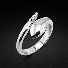 Anillo de plata 925 con personalidad de serpiente, anillo de plata sólida, diseño con abertura, regalo de cumpleaños, Envío Gratis 2024 - compra barato