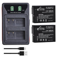 Batería de DMW-BLC12 + LED USB integrado, cargador Dual para Panasonic Lumix DMW-BLC12E, FZ300,FZ1000,FZ2500,G5,G6,G7,G85, DMC-FZ200 2024 - compra barato