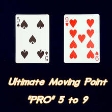 Ultimate Moving Point "PRO" 5 to 9 Magic Tricks Stage Close Up Magia Playing Cards Poker Magie Mentalism Illusion Gimmick Props 2024 - buy cheap