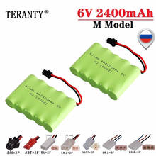 Batería recargable para juguetes a control remoto, 6v, 2400mah, NiMH, coches, tanques, Robots, barcos, pistolas, camiones, AA, Ni-MH, 6v, 2 uds. 2024 - compra barato