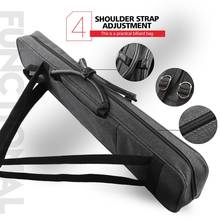 KONLLEN 7 Holes Cue Case Gray 3 Butts 4 Shafts Carrying Large Capacity Pocket Oxford Canvas Bag Sturdy Wear-resistant Accessory 2024 - buy cheap