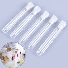 10pcs Clear Plastic Test Tube with Cap 12x75mm U-shaped Bottom Long Transparent Test Tube Lab Supplies 2024 - buy cheap