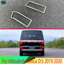 For Mitsubishi Delica D:5 2019 2020 Car Accessories ABS Chrome Rear Reflector Fog Light Lamp Cover Trim Bezel 2024 - buy cheap