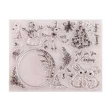 Snowman Rabbit Silicone Clear Seal Stamp DIY Scrapbooking Embossing Photo Album Decor 2024 - buy cheap