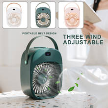 Mini ar condicionado portátil, ventilador, umidificador, purificador, ventilador, copo de água, capacidade 200ml, corrente de carregamento, 1600ma 2024 - compre barato