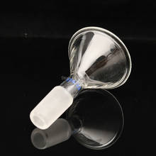 Embudo de alimentación de vidrio para laboratorio químico, embudo cónico con apertura esmerilada estándar, transparente, de 50mm a 150mm, 1 unidad 2024 - compra barato