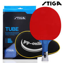 Raqueta de tenis de mesa STIGA pro tube 5 STARS, raquetas de Ping Pong de calidad, raqueta de tenis de mesa, grano aprobado por ITTF en Goma 2024 - compra barato