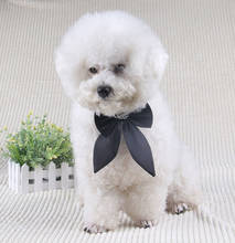 1PC Cute Gentle Dog Cat Grooming Collar Wings Bow Tie Pet Accessories Adjustable Letter Ties Polyester Silk Neckties 2024 - buy cheap