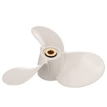 6E0-45941-01-El Aluminum Alloy Outboard Propeller 7 1/2X8-Ba For Yamaha Mariner 4-6Hp 3 Blades 9 Spline Tooth White R Rotation 2024 - buy cheap