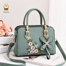 Beibaobao 2021 New Fashion Women Handbag Casual One-Shoulder Bags Small Fresh Embroidered Small Square Bag Diagonal Female Bag 2024 - buy cheap