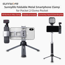 DJI POCKET 2-abrazadera de Metal de aleación de aluminio para teléfono inteligente, soporte de montaje plegable para DJI POCKET 2/OSMO POCKET, accesorios de cardán 2024 - compra barato