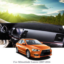 Capa para painel automotivo, almofada para evitar luz, instrumento, plataforma, capa de rosa, para mitsubishi lancer 2004-2011 lhd & rhd, antipoeira 2024 - compre barato