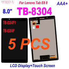 5 шт. AAA + 8 "ЖК-экран для Lenovo YOGA Tab E8 8 ТБ 8304 ТБ-8304 ТБ-8304F1 TB-8304F ЖК-дисплей с сенсорным экраном и цифровым преобразователем 2024 - купить недорого