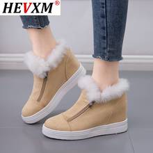 Women Plus Size 35-43 New Fashion Women Snow Boots Comfortable Winter Warm Casual Zipper Platform Suede Punk Shoes Woman 2021 2024 - buy cheap