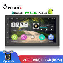 Podofo-sistema multimídia automotivo 2.5d, reprodutor com tela sensível ao toque de 7 polegadas, android, mp5, rádio, gps, bluetooth, wi-fi, som estéreo 2024 - compre barato