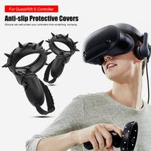 Capa de silicone vr para oculus quest/rift s, proteção completa em 2021, acessórios de proteção para joystick 2024 - compre barato