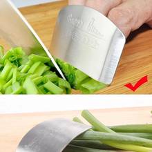 Cortador de verduras de acero inoxidable para cocina, Protector de mano, rebanada triturada, Protector de dedos, Protector de mano 2024 - compra barato