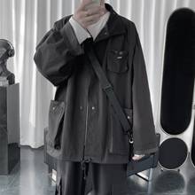 Casaco bomber militar masculino, jaqueta folgada, preto/cáqui, blusão de trabalho para homens, roupa de áreas externas, 2020 2024 - compre barato