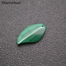 New Arrival Leaf Shape Natural Malachite Pendant Gemstone Materials Fine Jewelry Necklace Earrings Makings DIY Supplies 2024 - buy cheap
