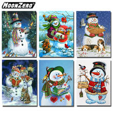 DIY Diamond painting Snowman picture Full Square/Round diamond Resin Inlaid 5D Cross stitch Craft Christmas gift decor WYZ190807 2024 - buy cheap