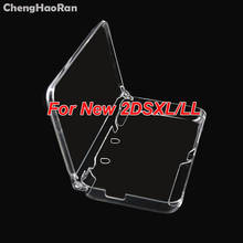 Chenghaoran capa de cristal transparente para nintendo, proteção para modelo novo 2ds xl/ll 2024 - compre barato