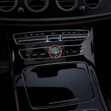 Интерьер автомобиля центр управления часы декоративные кольцо Крышка отделка для Mercedes Benz C E Class GLC W205 W213 X253 аксессуары 2024 - купить недорого
