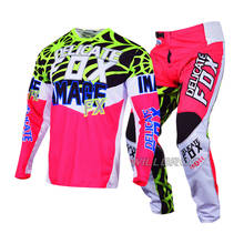 Delicate Fox Gear Set Heritage Venin 180 Jersey Spiderwebs Pants Dirtbike Outfit Men Woman Lady Pink Suit Gift New Year 2024 - buy cheap