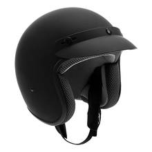 Matte Black 3/4 Open Face DOT Adult Helmet Motorcycle Scooter Size S/M/L/XL 2024 - buy cheap