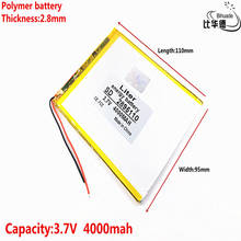 Tablet pc 3.7V,4000mAH 2895110 (polymer lithium ion battery) Li-ion battery for tablet pc 7 inch 8 inch 9inch 2024 - buy cheap