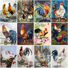 DIY 5D Diamond Painting Chickens Diamond Embroidery Cartoon Animal Cross Stitch Full Round Drill Rhinestones Home Decor Art Gift 2024 - buy cheap