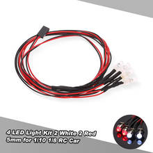 4 LED Lights Lamp Kit for RC Car 1/10 1/8 Traxxas HSP Redcat RC4WD Tamiya Axial SCX10 D90 HPI RC Car Truck Model Parts 2024 - buy cheap