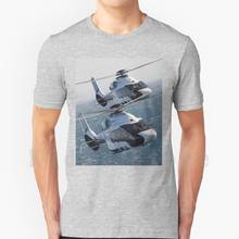 H160 Flying T Shirt Diy Big Size 100% Cotton Airbus Helicopter H160 Ah Airbus Helicopter Army Helicoptère Volatus 2024 - buy cheap