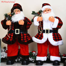 Playful bag 2020 New Santa Claus action figure Musical shaking Santa toys Funny kids toys Christmas gifts for Children AA88 2024 - buy cheap