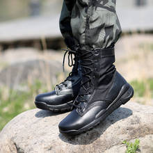 Botas tácticas militares ultraligeras para hombre, zapatos transpirables, antideslizantes, resistentes al desgaste, para escalada, senderismo y entrenamiento 2024 - compra barato