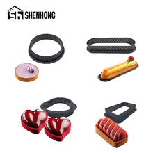 SHENHONG 5 Styles Cake Ring Plastic Perforated Egg Tart Kitchen Baking Tools French Dessert Mould Fruit Mousse Pastry Molds 2024 - buy cheap