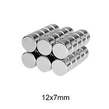 5/10/20/30/50/60PCS 12x7 Strong Cylinder Rare Earth Magnet 12mmX7mm Round Neodymium Magnets 12x7mm Small Disc Magnet 12*7 2024 - buy cheap