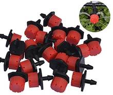 100pcs Adjustable Micro Drip Irrigation System Watering Sprinklers Anti-clogging Emitter Dripper Garden Supplies 1/4" Barb 2024 - buy cheap