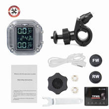 2021 New Waterproof Motorcycle Real Time Tire Pressure Monitoring System TPMS Wireless LCD Display External Sensors for Motors 2024 - buy cheap