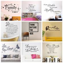 Wall Quotes Sticker For Living Room Modern Wall Stickers For Office Rooms Quotes Wallpaper Wall Decals Frase Stickers For Wall 2024 - buy cheap