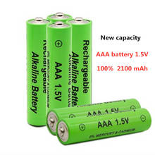 New Brand AAA Battery 2100mah 1.5V Alkaline AAA Rechargeable Battery for Remote Control Toy Light Batery +  Rechargeable Aaa 2024 - buy cheap