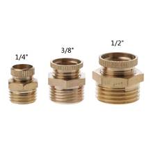 Air Compressor Tank Port Fittings NPT 1/4" 3/8" 1/2" Solid Brass Male Thread Water Drain Safety Valve Replacement Part Wholesale 2024 - buy cheap