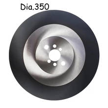 Dia.350 * 1,6mm W5/DM05 HSS-hoja de sierra Circular con revestimiento de titanio para corte de Metal industrial/cortador de aluminio 2024 - compra barato
